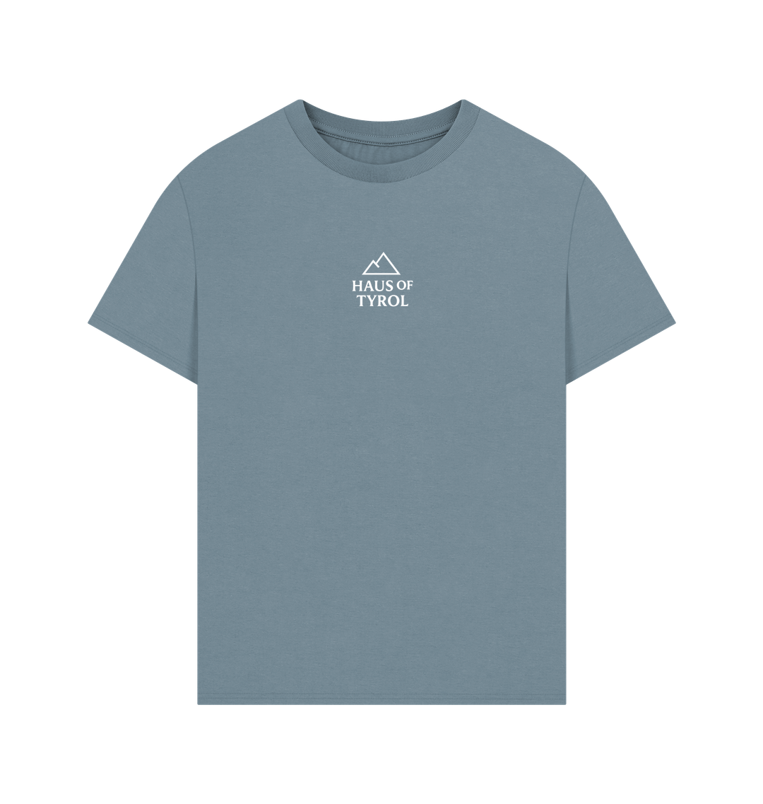 Stone Blue Printed T-shirt Front