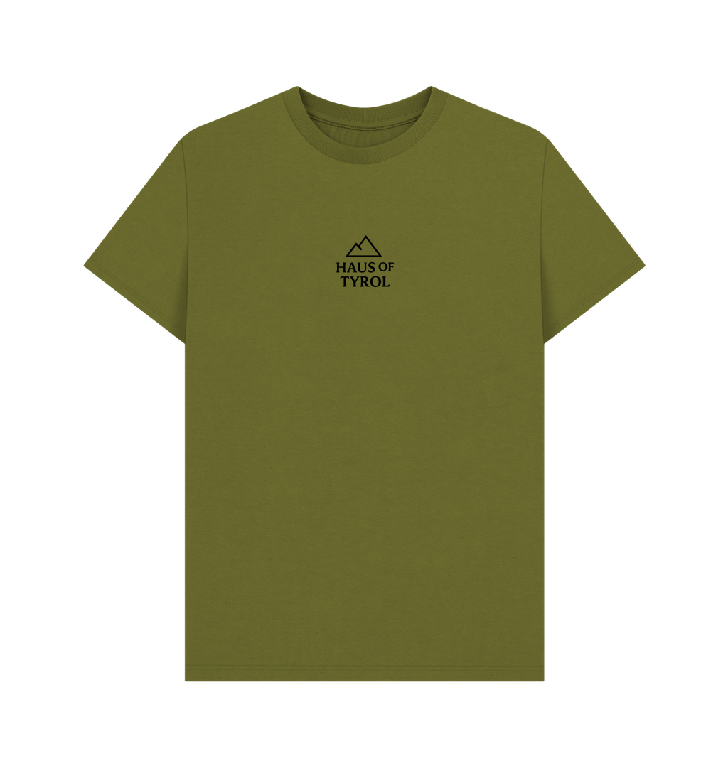 Moss Green Printed T-shirt Front