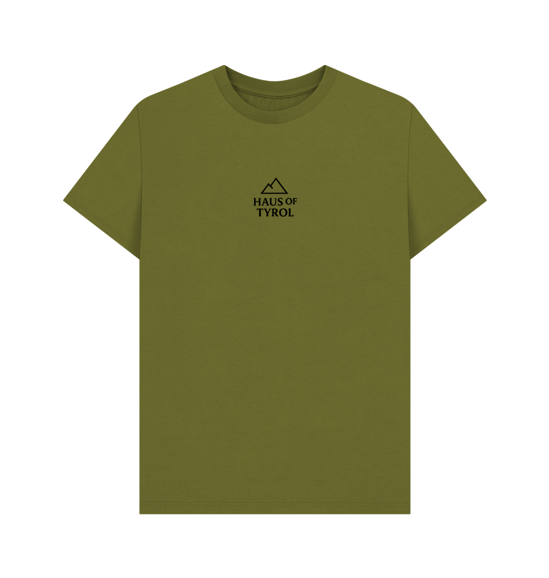 Moss Green Printed T-shirt Front